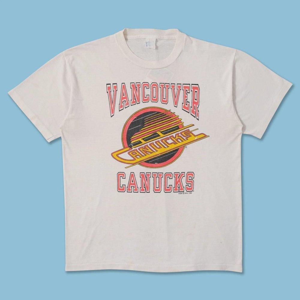 1990 Vancouver Canucks Shirt Retro Tee